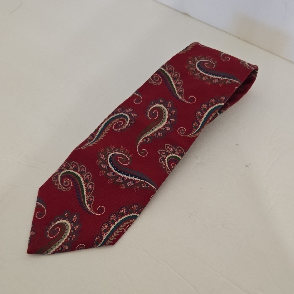 Dior Paisley Red Men's Tie - Picture 3 of 8